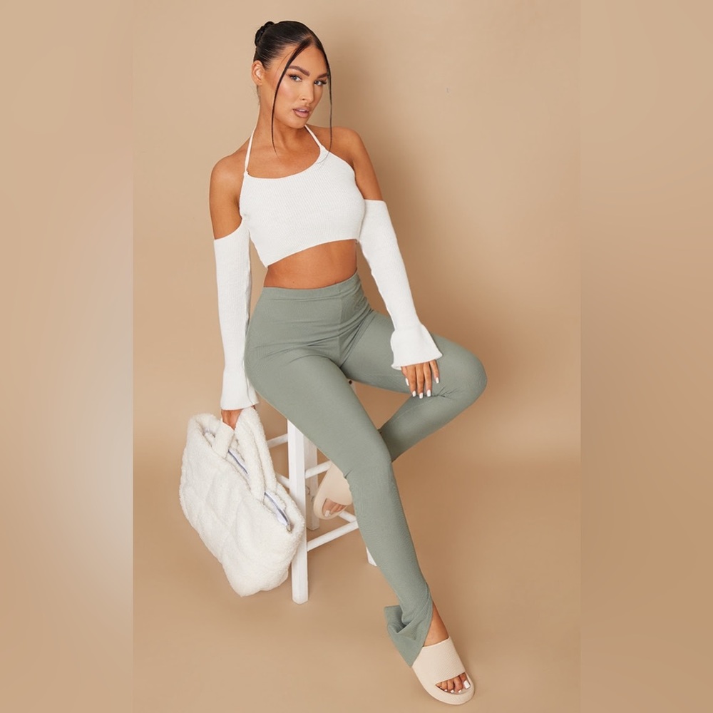 Split hem pants